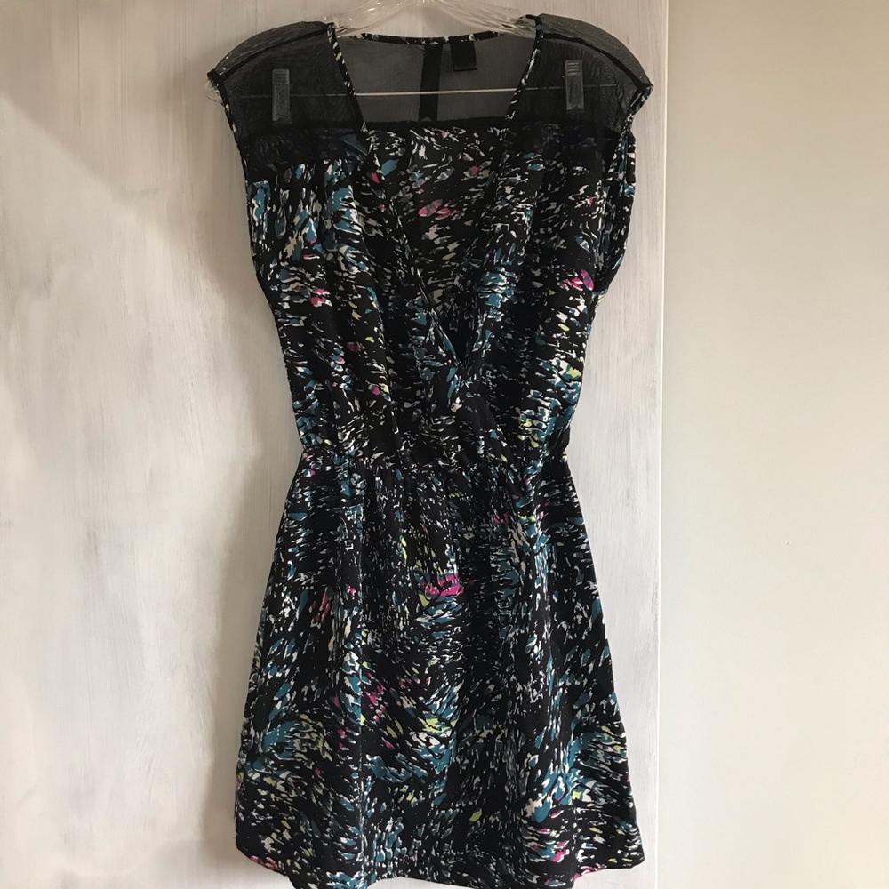 Multi color wrap dress
